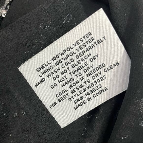 Walter Baker Zebra Print Sequin Hi Low Blouse Small - Picture 8 of 8